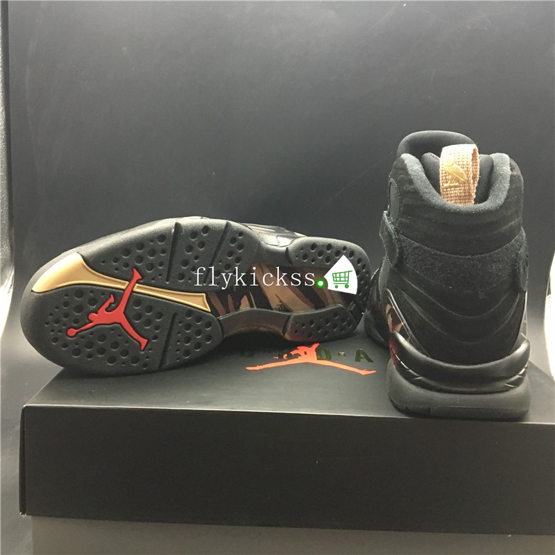 Authentic Air Jordan 8 Retro OVO Black